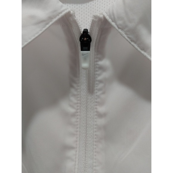 Nike 1/2 Zip White Maroon Coaches Jacket Windbreaker Men's XXL - Picture 3 of 16